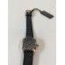 VINTAGE Lanvin γυναικείο ρολόι με επίχρυσο καντράν και μαύρο δερμάτινο λουράκι (VIN20)